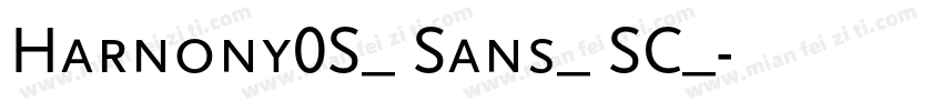 Harnony0S_ Sans_ SC_字体转换